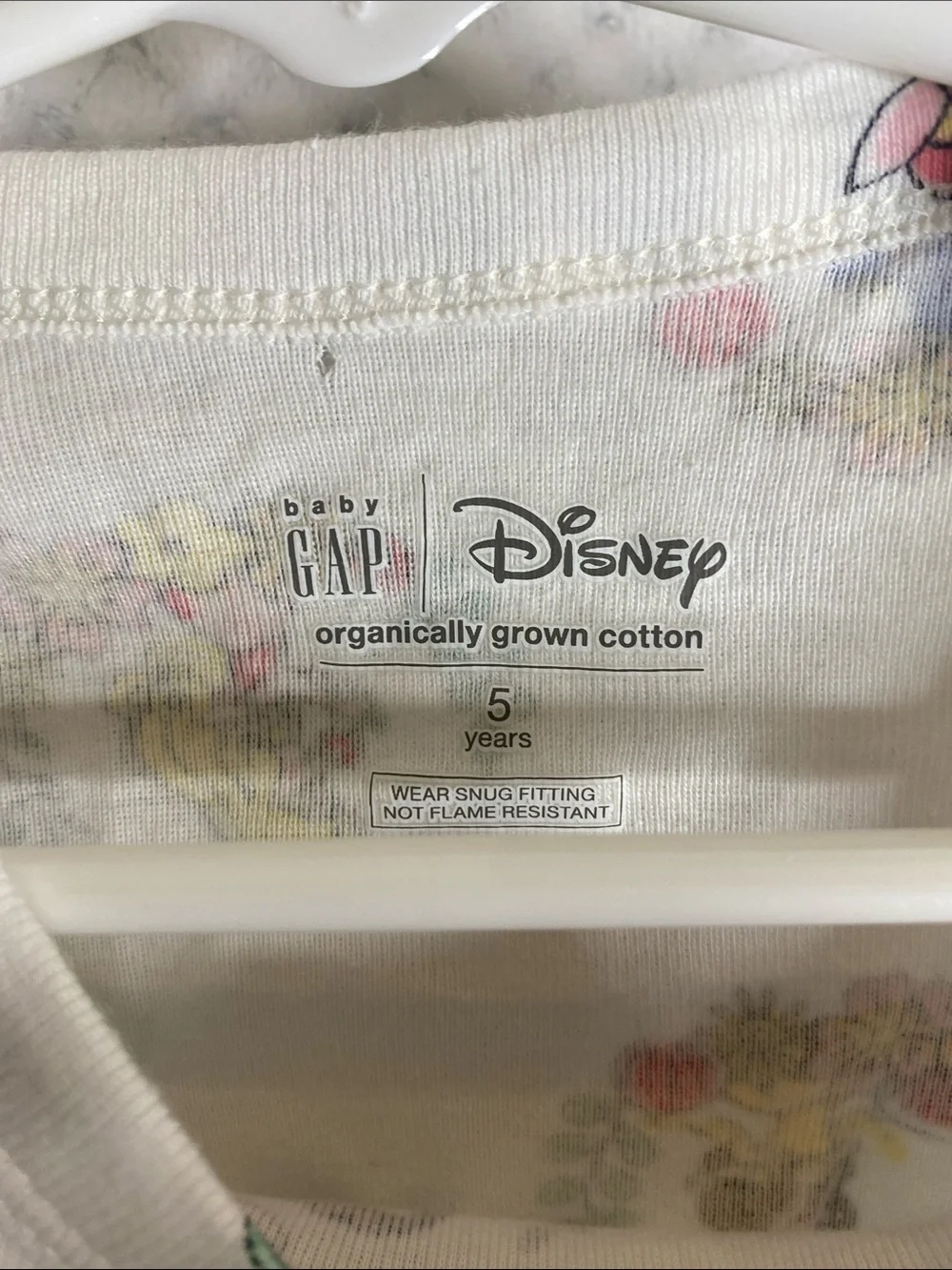 GAP Disney Princesses Cream Floral Character Pajama Set